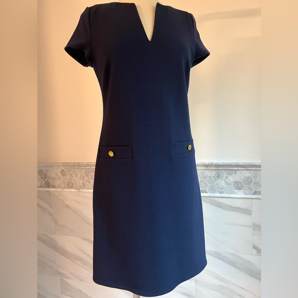 Lilly Pulitzer Blue Navy Jersey Shift Dress - Picture 5 of 12